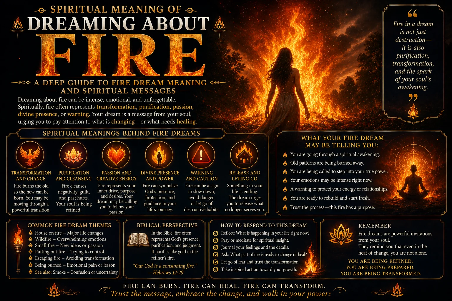Spiritual Meaning of Dreaming About Fire: A Deep Guide to Fire Dream Meaning and Spiritual Messages