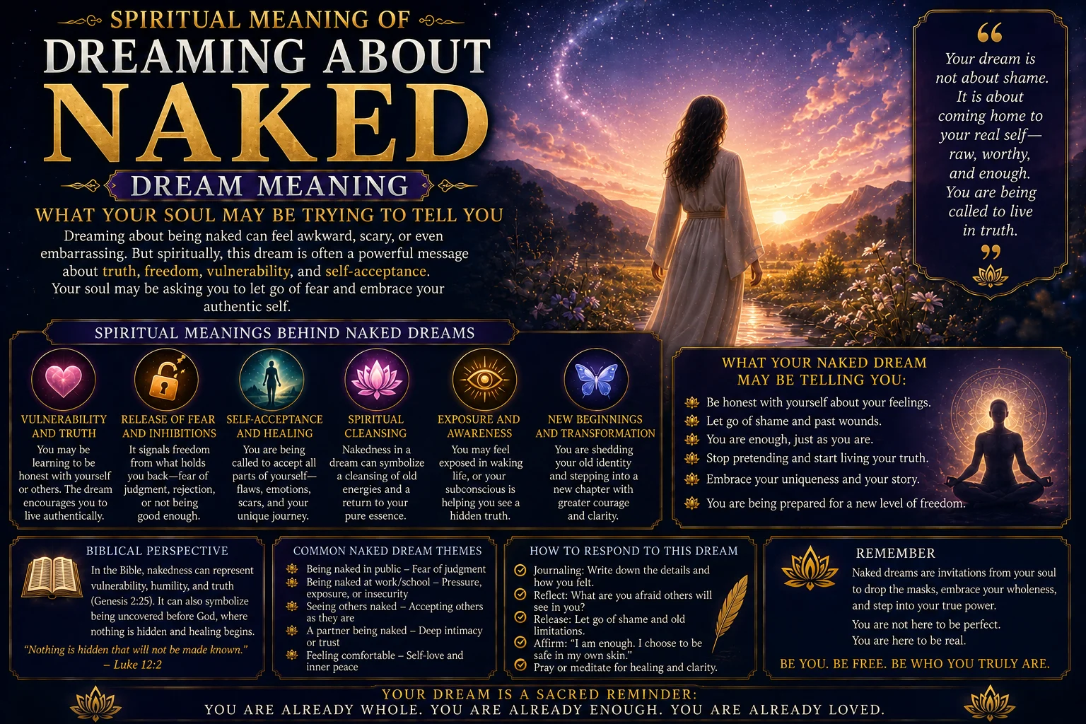 Spiritual Meaning of Dreaming About Naked Dream Meaning: What Your Soul May Be Trying to Tell You