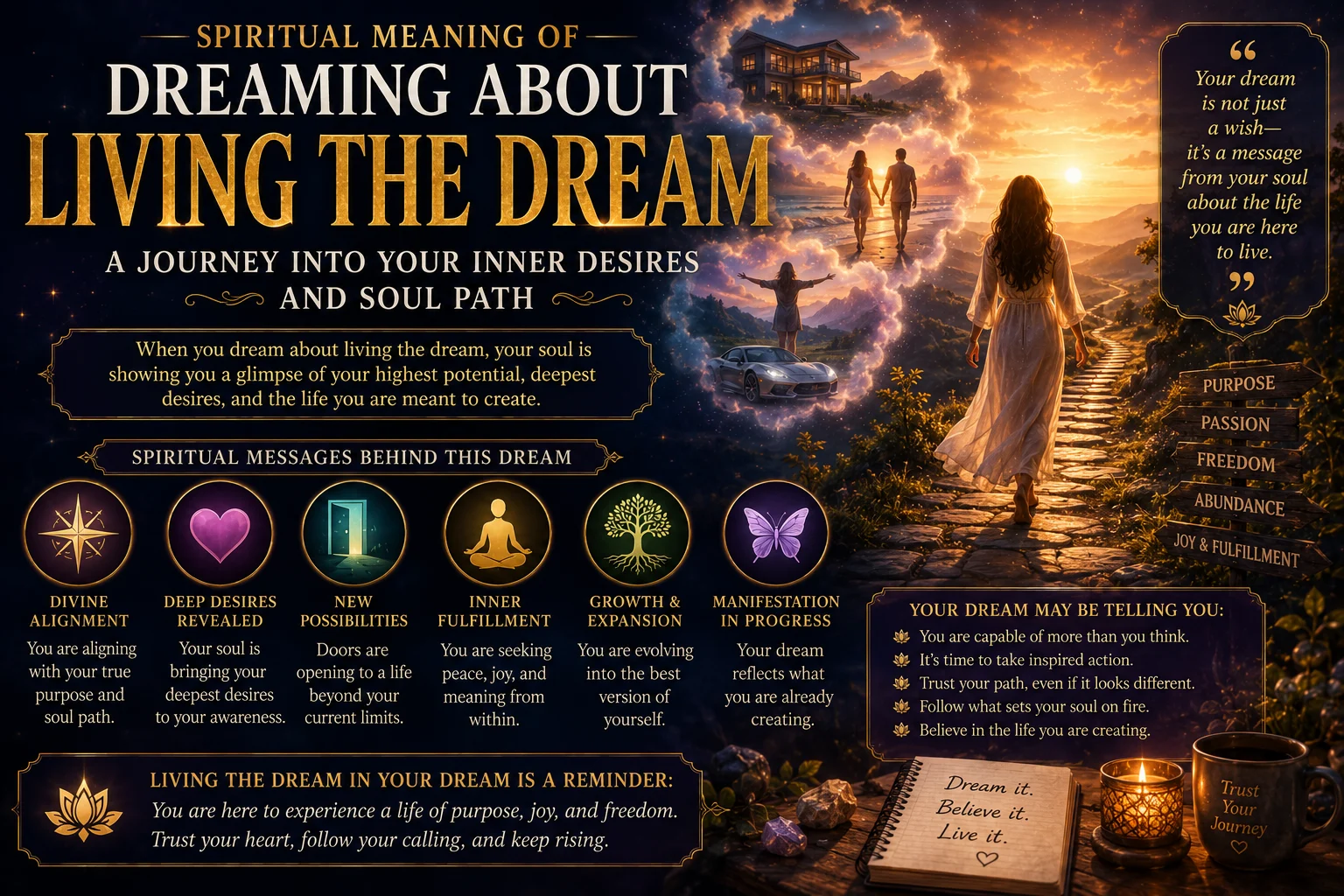 Spiritual meaning of dreaming about living the dream meaning: A Journey Into Your Inner Desires and Soul Path