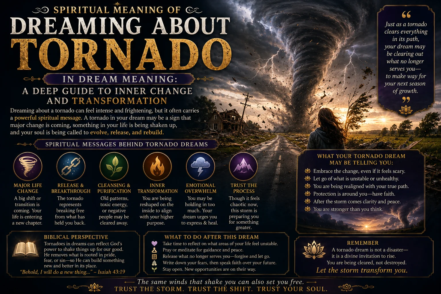 Spiritual Meaning of Dreaming About Tornado in Dream Meaning: A Deep Guide to Inner Change and Transformation