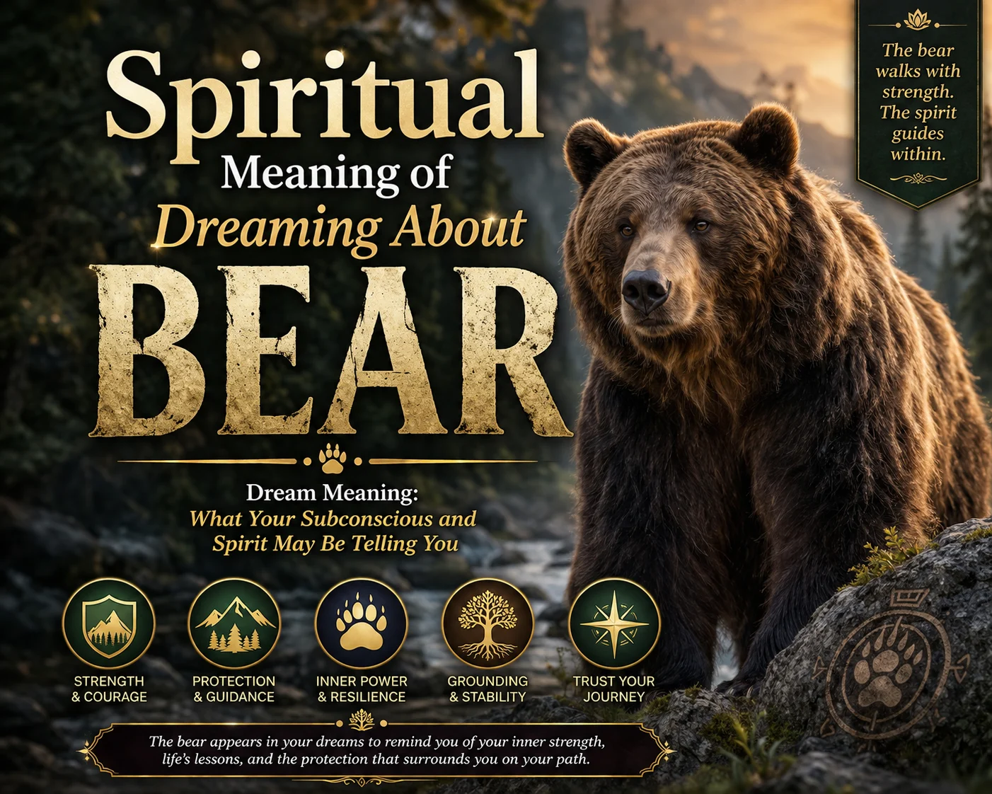 Spiritual Meaning of Dreaming About Bear Dream Meaning: What Your Subconscious and Spirit May Be Telling You