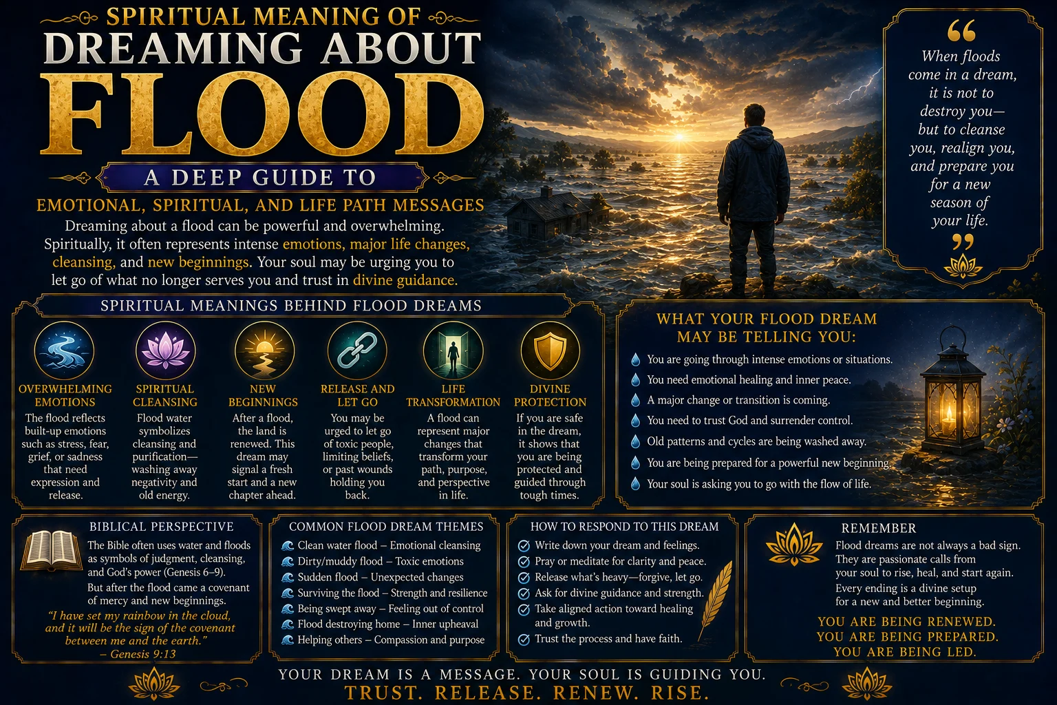 Spiritual Meaning of Dreaming About Flood: A Deep Guide to Emotional, Spiritual, and Life Path Messages