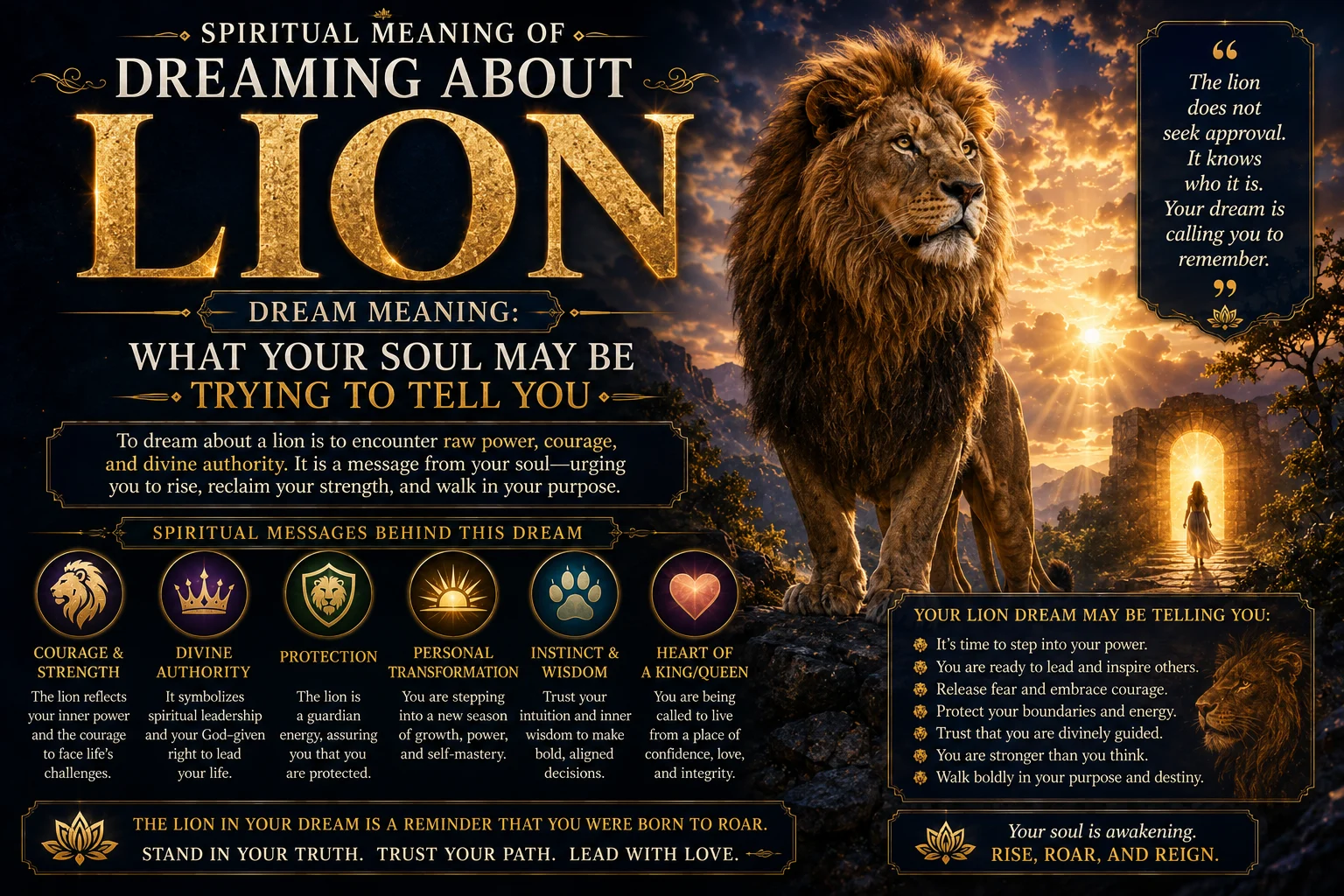 Spiritual Meaning of Dreaming About Lion Dream Meaning: What Your Soul May Be Trying to Tell You