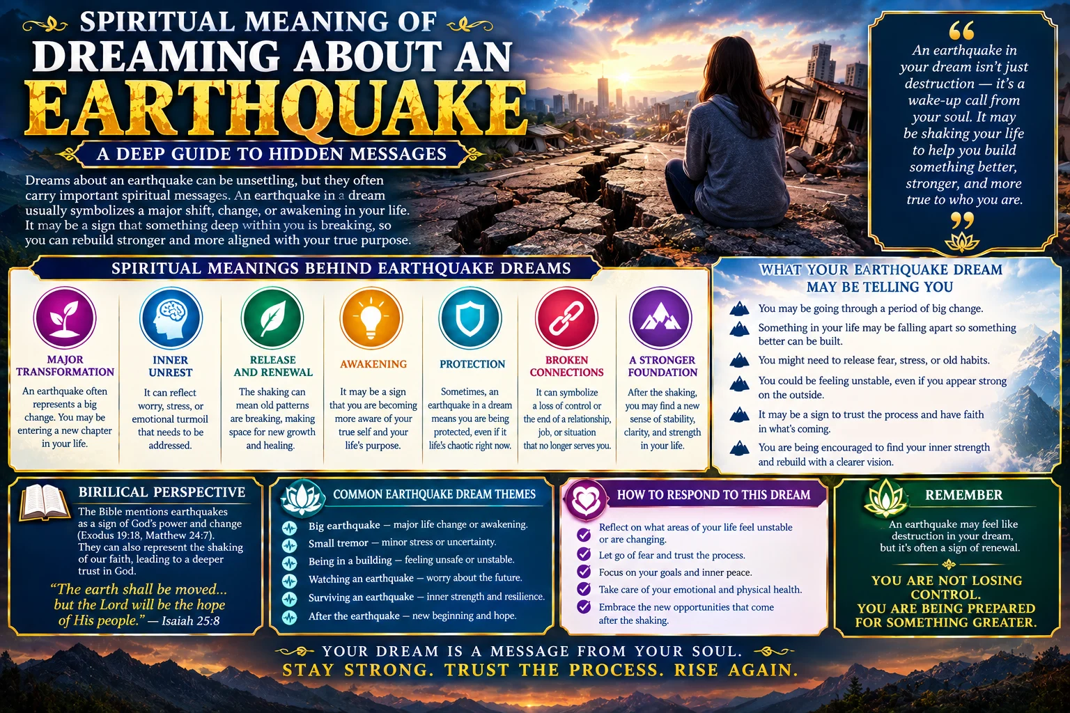 Spiritual Meaning of Dreaming About an Earthquake