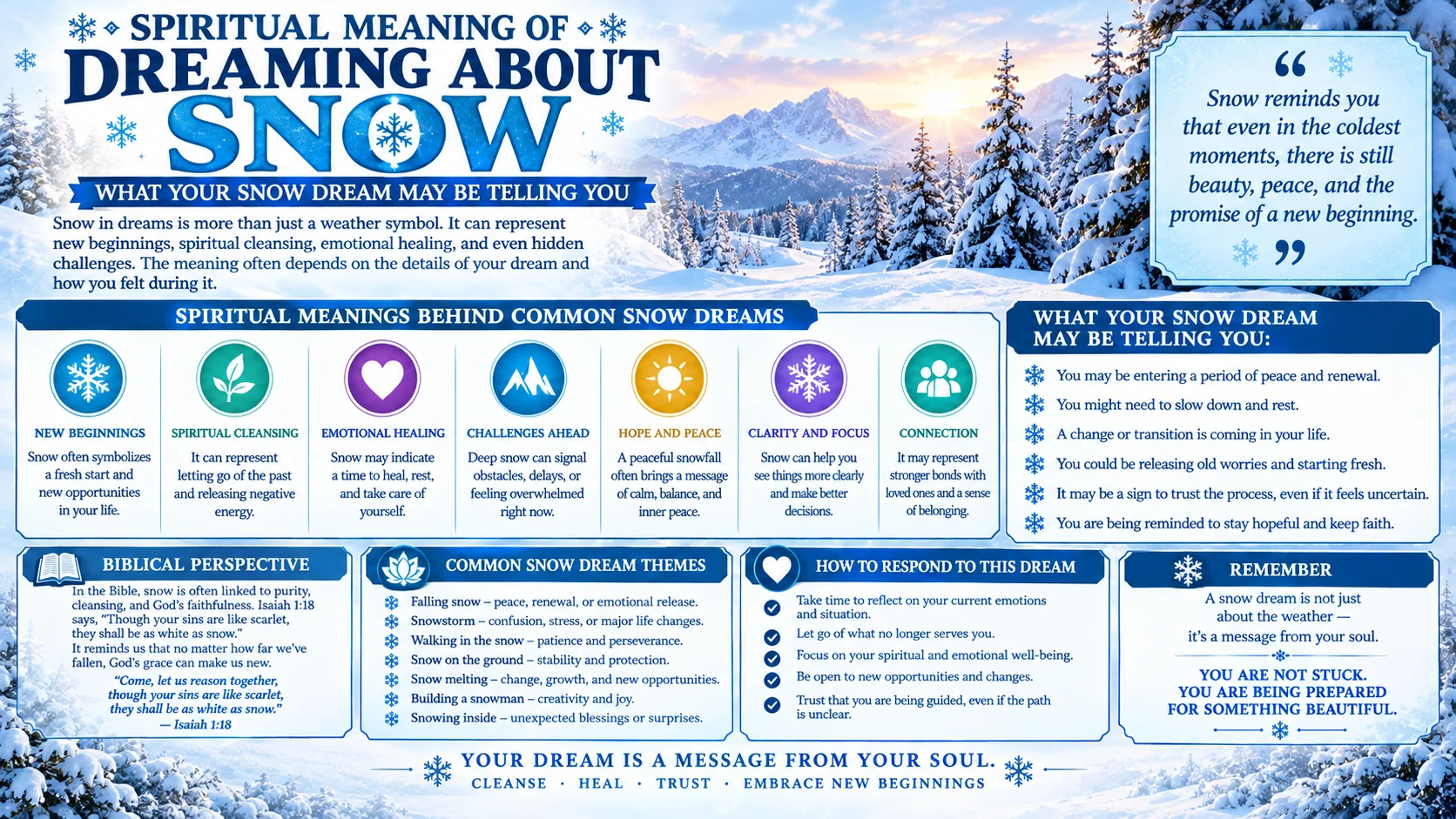 Spiritual Meaning of Dreaming About Snow: What Your Snow Dream May Be Telling You