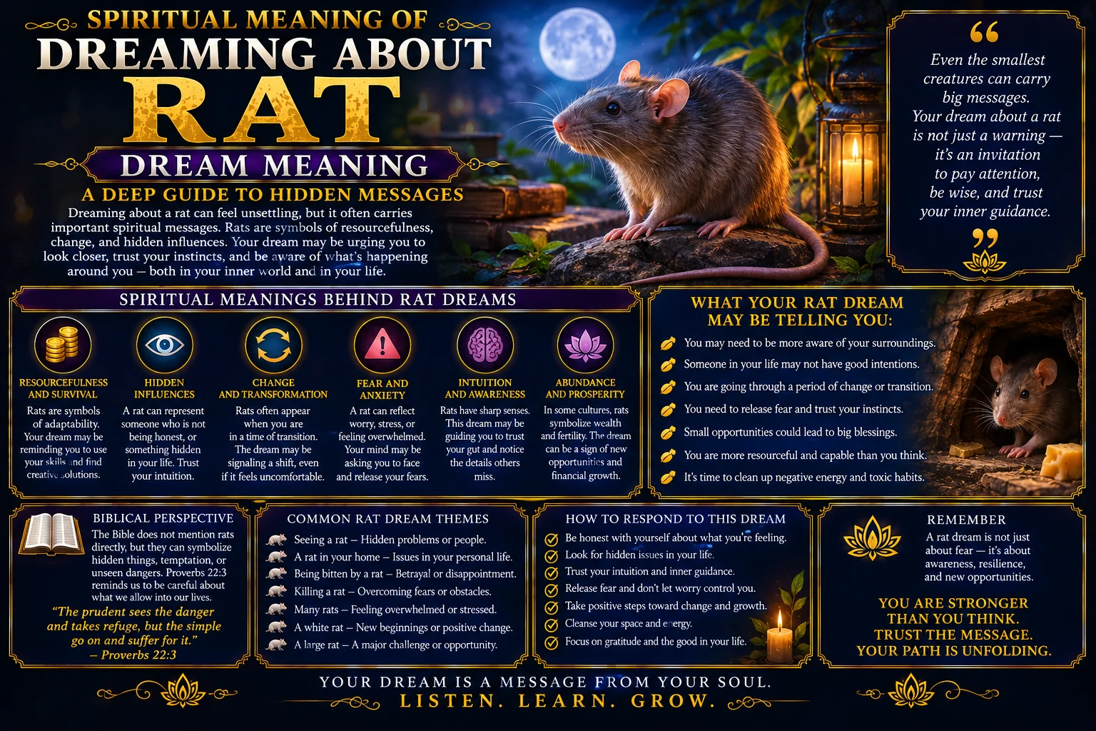 Spiritual Meaning of Dreaming About Rat Dream Meaning: A Deep Guide to Hidden Messages