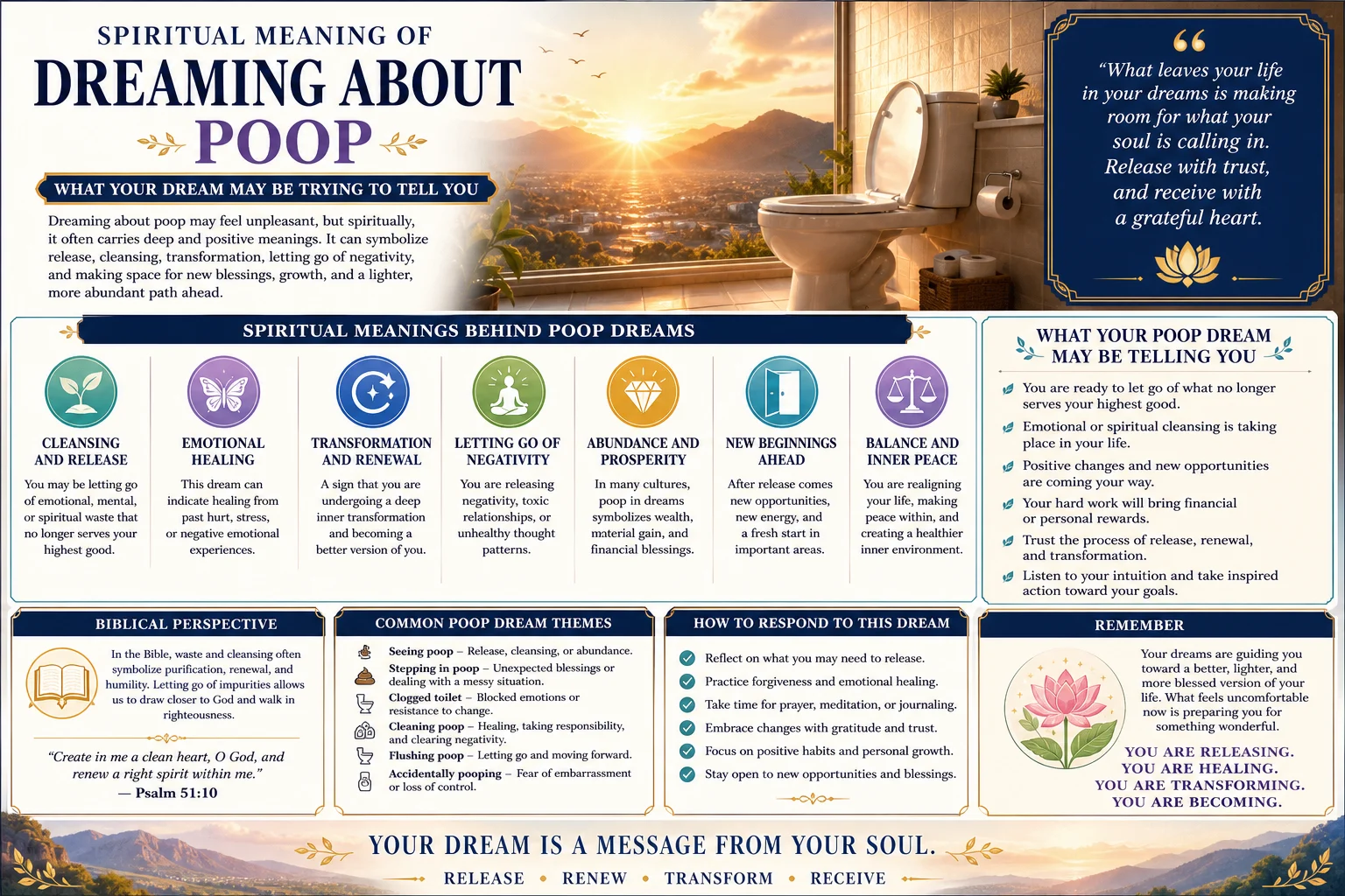 Spiritual Meaning of Dreaming About Poop: What Your Dream May Be Trying to Tell You