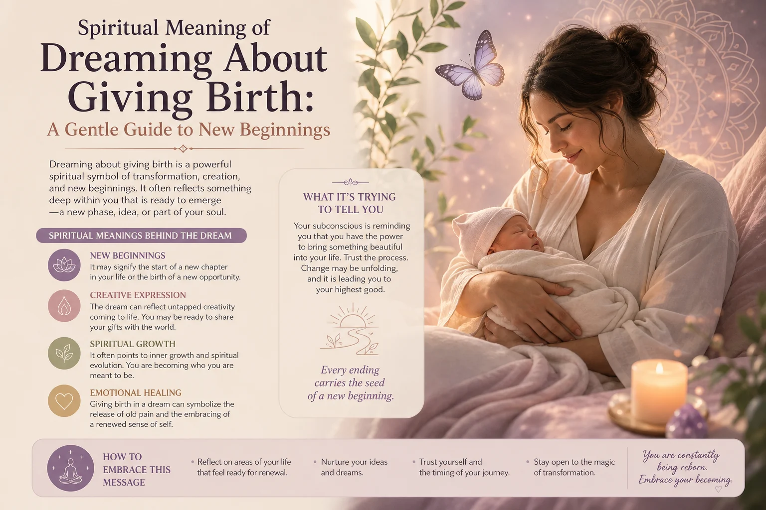 Spiritual Meaning of Dreaming About Giving Birth: A Gentle Guide to New Beginnings