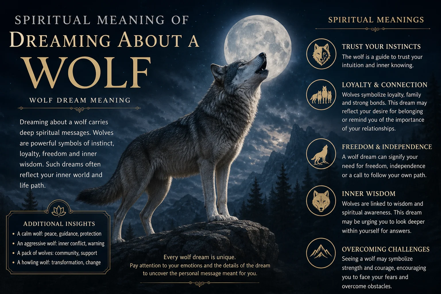 Spiritual Meaning of Dreaming About a Wolf: Wolf Dream Meaning