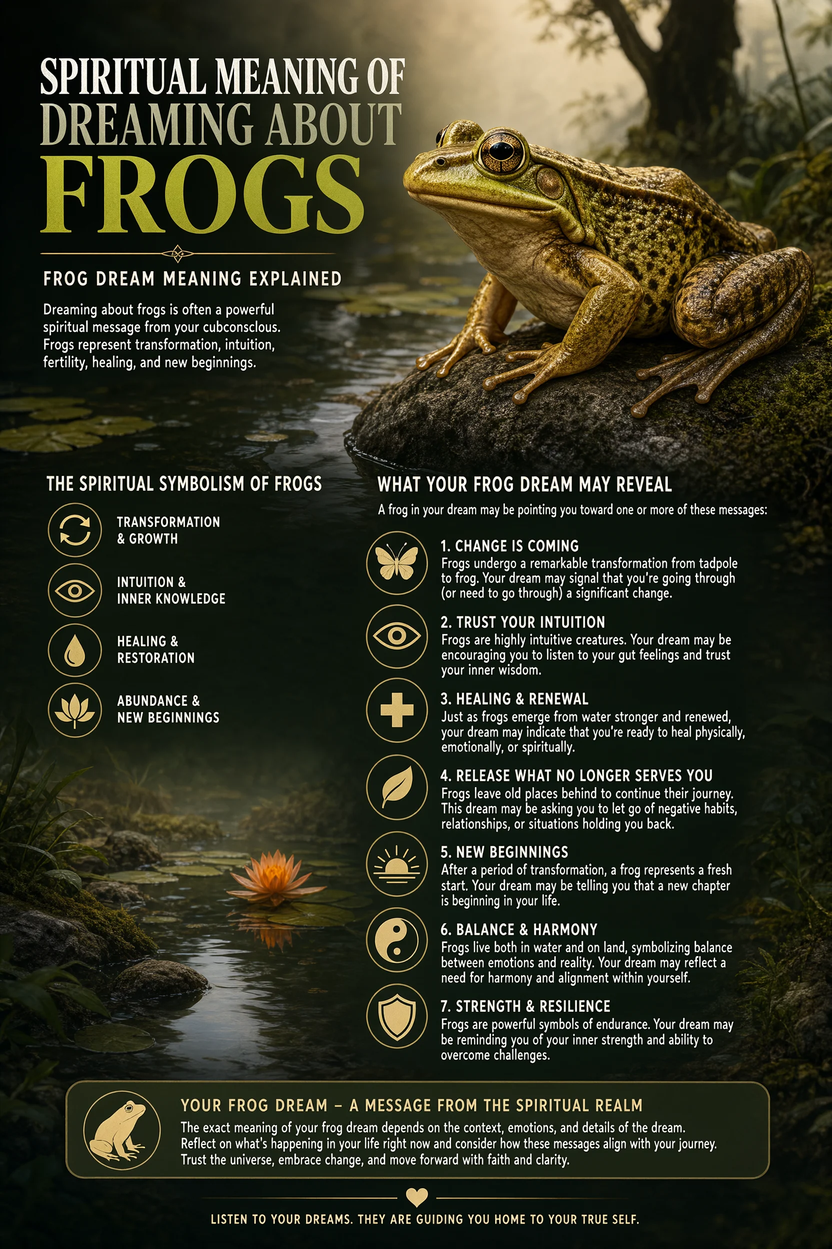 Spiritual Meaning of Dreaming About Frogs: Frog Dream Meaning Explained